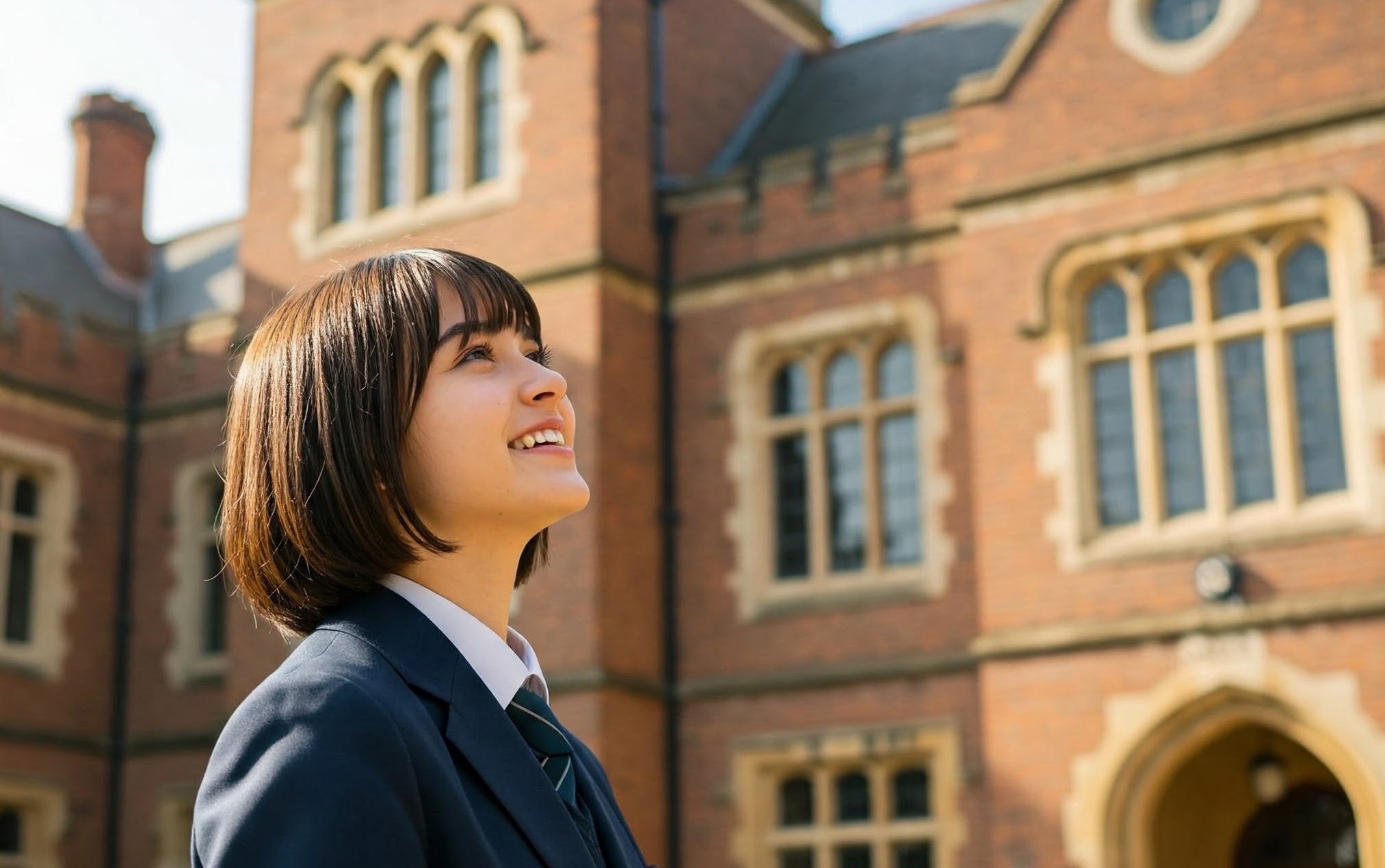 富士山の見える高校